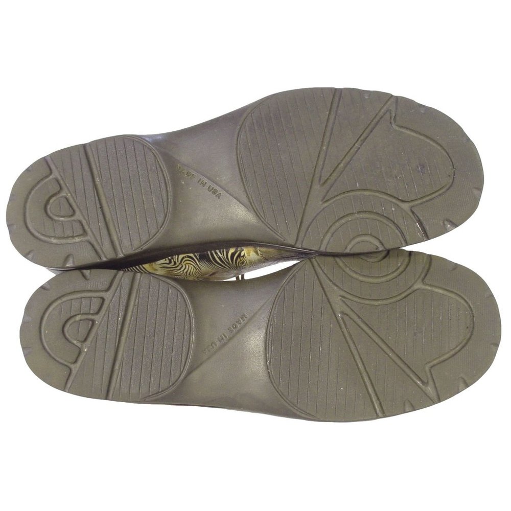 ICON Los Angeles Zebra Safari Leather Oxford Shoes Women's 8.5 - Made in USA - Picture 5 of 11